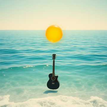 Album cover for Soft Ambient Soundscape with Warm Electric Guitar Textures and Peaceful Atmosphere